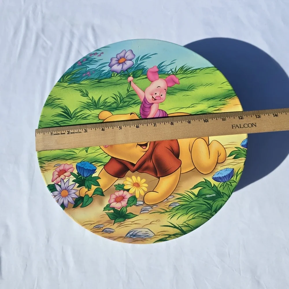 RARE VINTAGE 1990'S DISNEY'S WINNIE THE POOH SET OF 5 NESTED ROUND HAT BOXES NEW